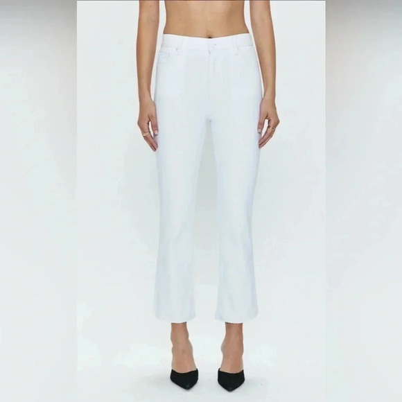 NWT PISTOLA Lennon High Rise Crop Boot - Cloud Vintage White Size 32 - Picture 2 of 7